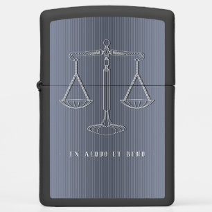 Attorney at Law Scales of Justice Zippo Lighter