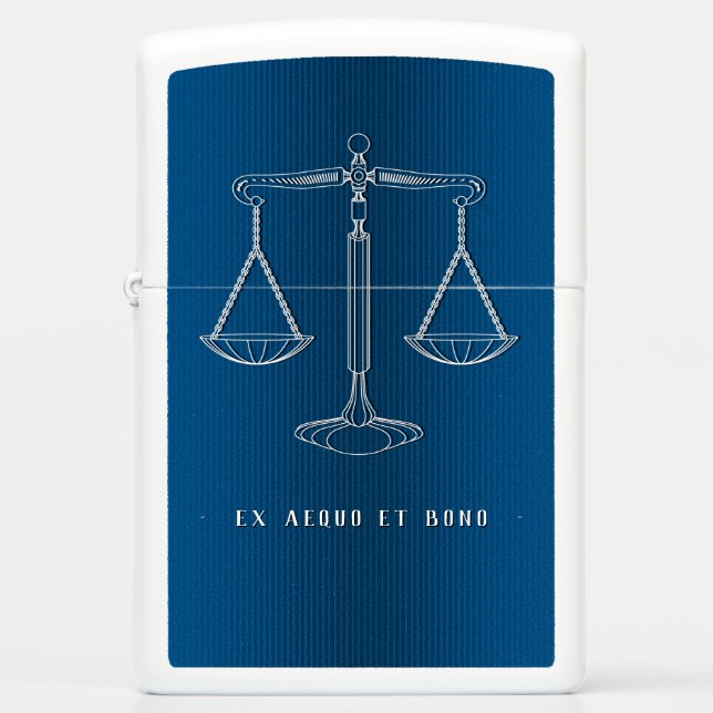 Attorney at Law | Scales of Justice Zippo Lighter (Front)