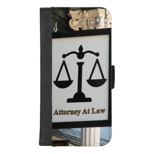 Attorney at Law Sign iPhone 87 Plus Wallet Case