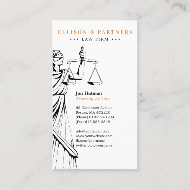 Attorney at Law | Temida Business Card (Front)