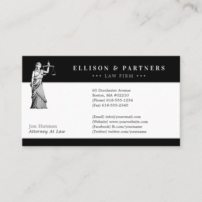 Attorney at Law | Temida Business Card (Front)