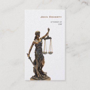 Attorney At Law | Themis Business Card by wierka at Zazzle