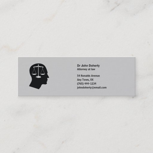 Customizable ATTORNEY AT LAW - Business Card