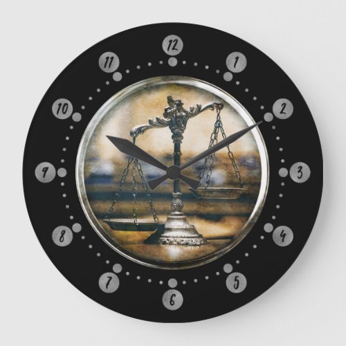 Attorney at Law  Time for Justice Large Clock