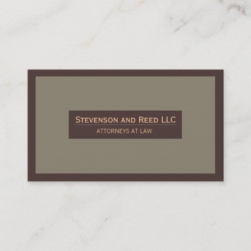 Customizable Attorney at Law Traditional Business Card