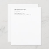 Attorney at Law Trendy Minimalist Elegant Simple (Front/Back)