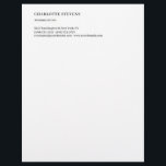 Attorney at Law Trendy Minimalist Elegant Simple Letterhead<br><div class="desc">This simple yet impressive design will help you find new customers and connect your existing ones. With its minimalist and aesthetic appearance,  this design will be very helpful in opening the door to new successes in your working life.</div>