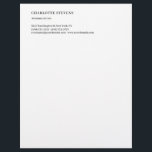Attorney at Law Trendy Minimalist Elegant Simple Letterhead<br><div class="desc">This simple yet impressive design will help you find new customers and connect your existing ones. With its minimalist and aesthetic appearance,  this design will be very helpful in opening the door to new successes in your working life.</div>
