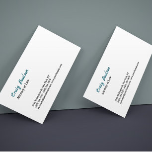 Attorney at Law Unique Special Thick Profile Card