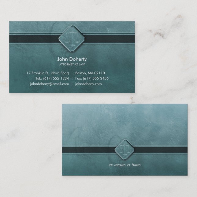 ATTORNEY AT LAW | Vintage Business Card (Front/Back)