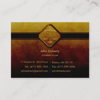 Attorney At Law | Vintage Business Card by wierka at Zazzle