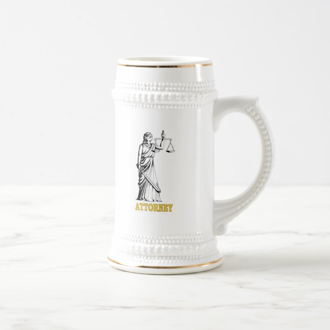 ATTORNEY BEER STEIN (Right)