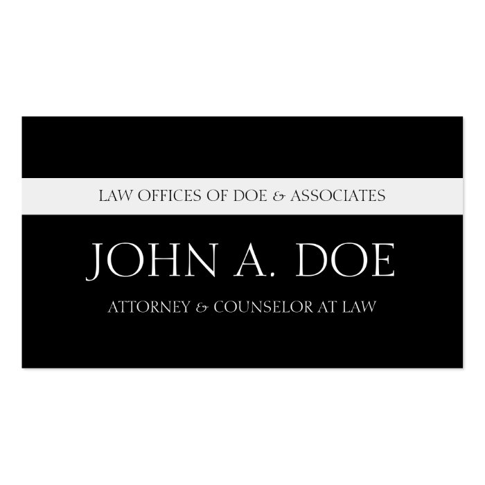 Attorney Black Essence   Available Letterhead Business Card Template