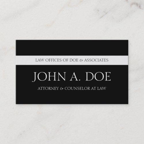Attorney Black Essence - Available Letterhead Business Card Template