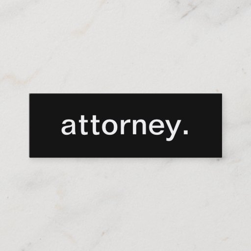Customizable Attorney Business Card