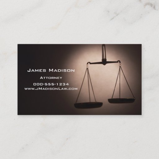 Customizable Attorney Business Card