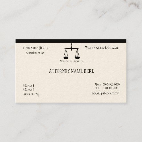 Attorney Business Card