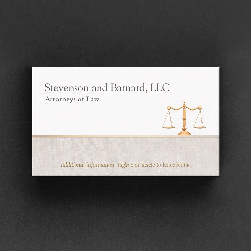 Customizable Attorney Business Card Business Card