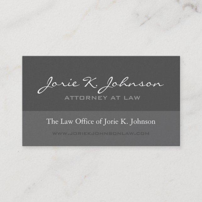 Attorney Business Card - Custom (Front)
