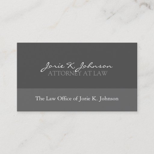 Customizable Attorney Business Card - Custom