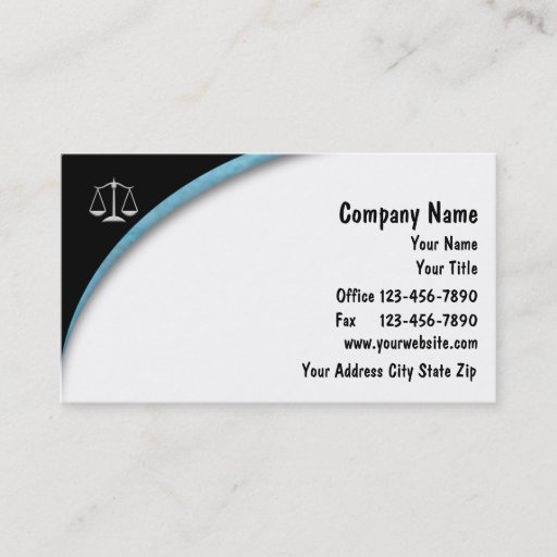 Customizable Attorney Business Cards