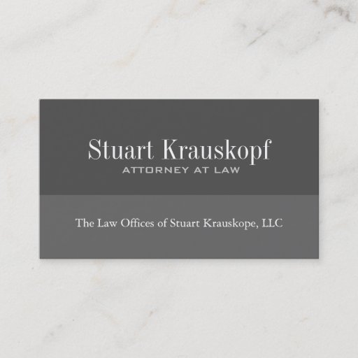 Customizable Attorney Business Cards