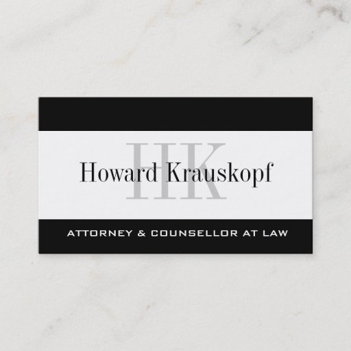 Customizable Attorney Business Cards