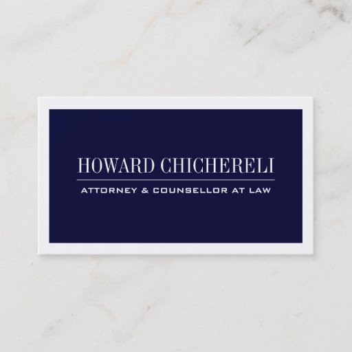 Customizable Attorney Business Cards