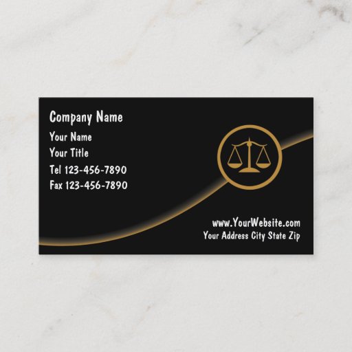 Customizable Attorney Business Cards