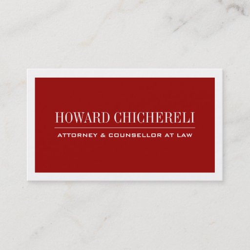 Customizable Attorney Business Cards