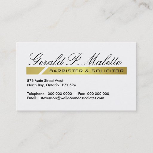 Customizable Attorney Business Cards