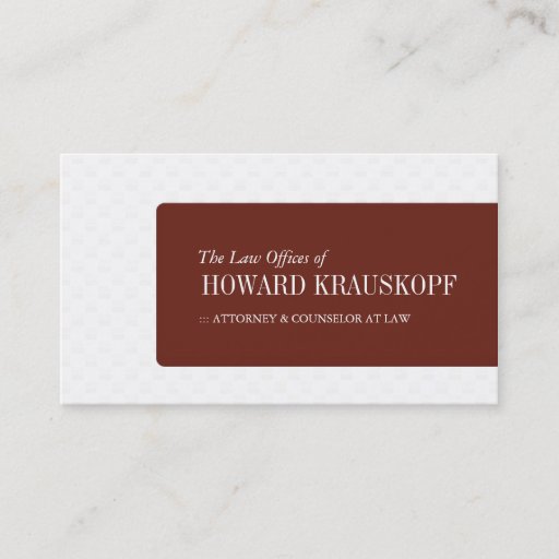 Customizable Attorney Business Cards
