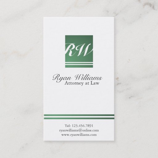 Customizable Attorney - Business Cards
