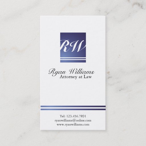 Customizable Attorney - Business Cards