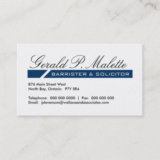 Customizable Attorney Business Cards