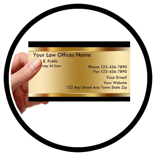 Customizable Attorney Business Cards