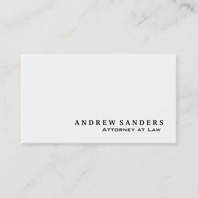 Attorney - Business Cards (Front)