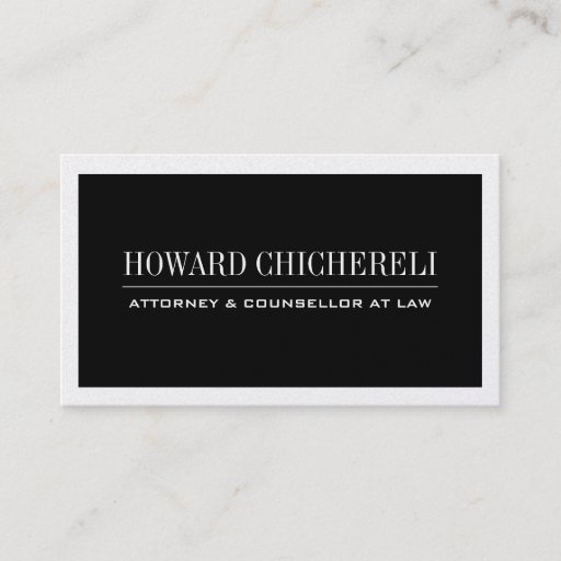 Customizable Attorney Business Cards