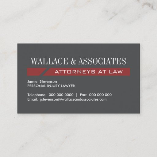 Customizable Attorney Business Cards