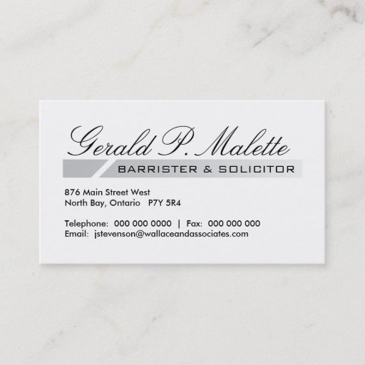 Customizable Attorney Business Cards