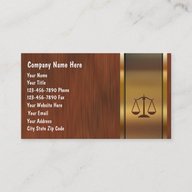 Attorney Business Cards (Front)