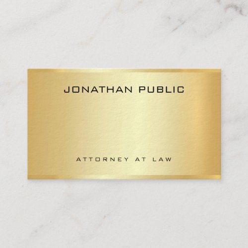 Attorney Business Cards Law Office Gold Template