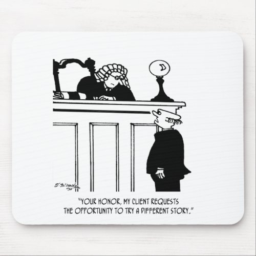 Attorney Cartoon 5496 Mouse Pad