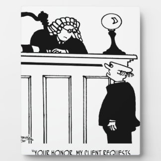 Attorney Cartoon 5496 Plaque
