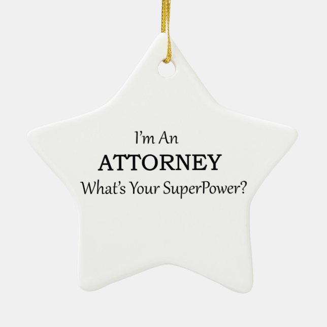 Attorney Ceramic Ornament (Back)