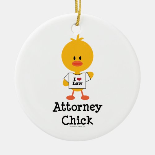 Attorney Chick Ornament