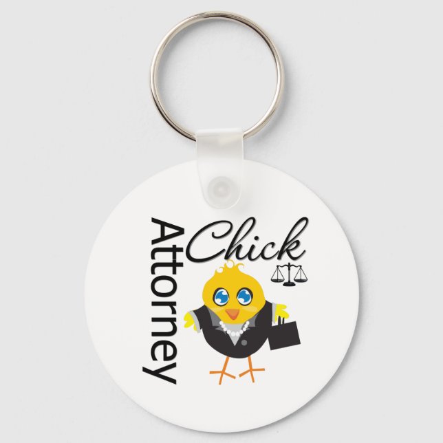 Attorney Chick v3 Keychain (Front)
