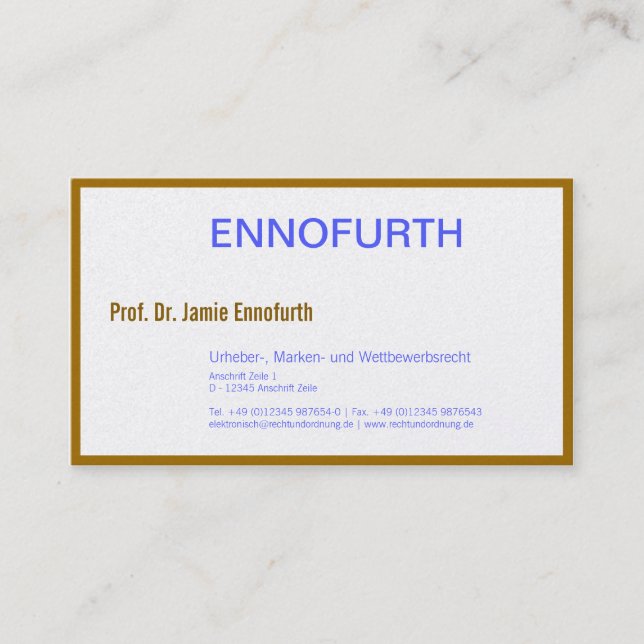 Attorney classical cards (Front)