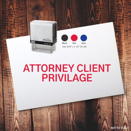 Attorney Client Privilege - Self Inking Stamp (Front)