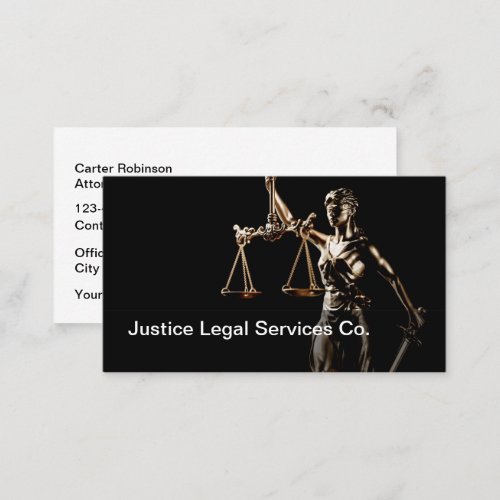 Attorney Criminal Justice Business Cards